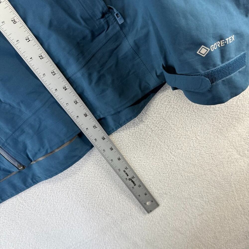 REI Rain jacket Women's 2XL Blue Full Zip Goretex Hooded Hood Waterproof Outdoor - Picture 4 of 13
